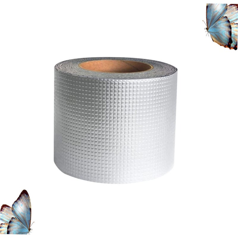 STOBAZA Super Waterproof Butyl Rubber Tape 300cm x 0.5cm for Roof Pipeline Repair Silver - Image 5